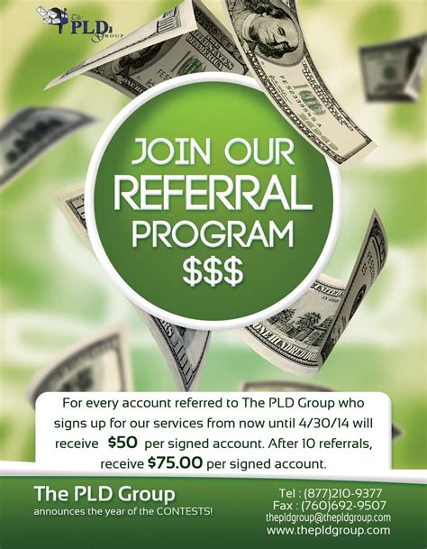 referral bonus flyer